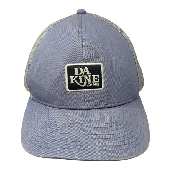 Dakine Snapback Trucker Hat Blue One Size Adjustable Embroidered Mesh Back - Picture 1 of 9